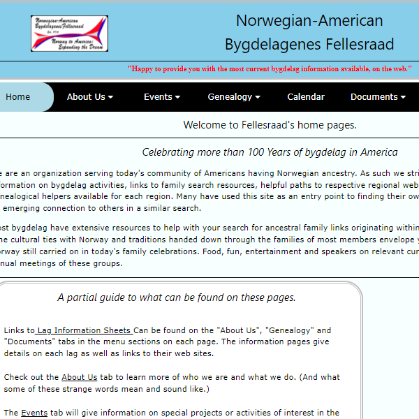 Norwegian-American Bygdelagenes Fellesraad - Norwegian organization in Centerville UT