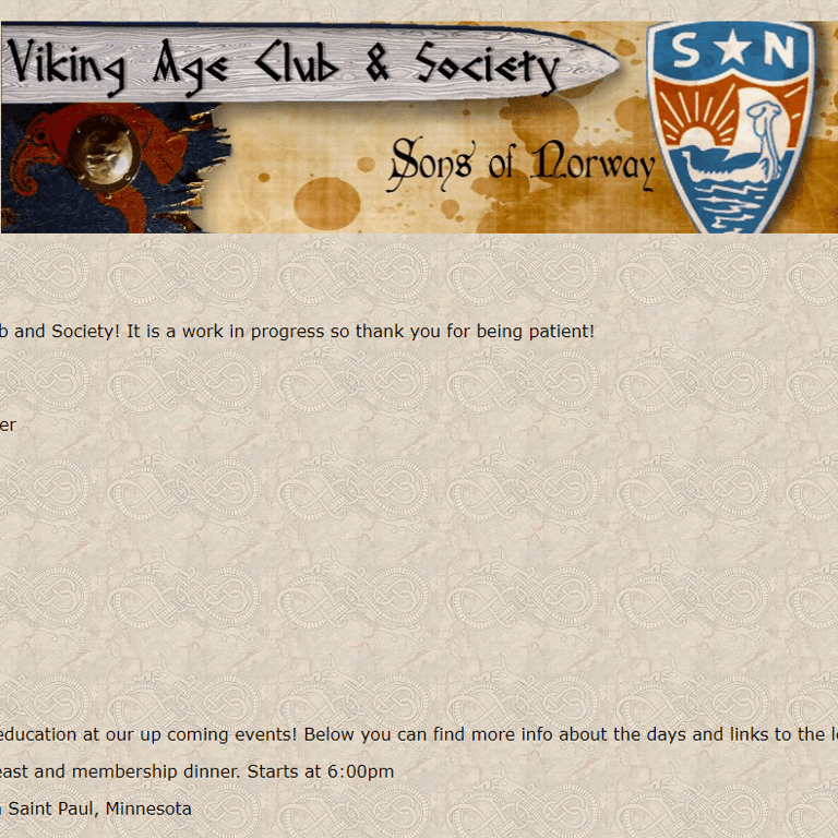 Norwegian Organization Near Me - Viking Age Club and Society of the Sons of Norway