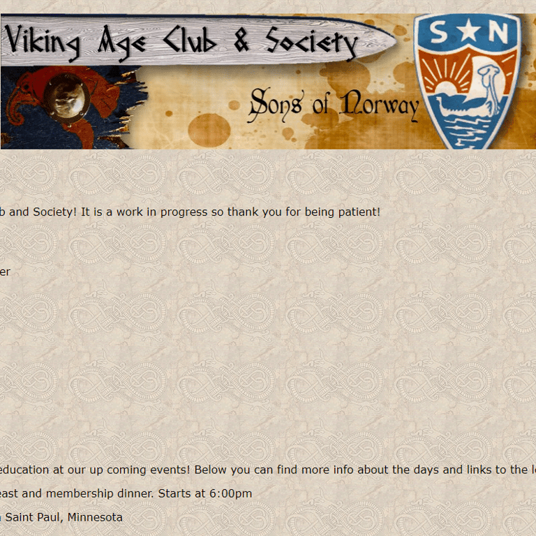 Norwegian Category Near Me - Viking Age Club and Society of the Sons of Norway